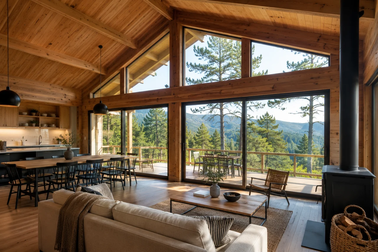 Vivienda de Wood Framing con calidez arquitectónica
